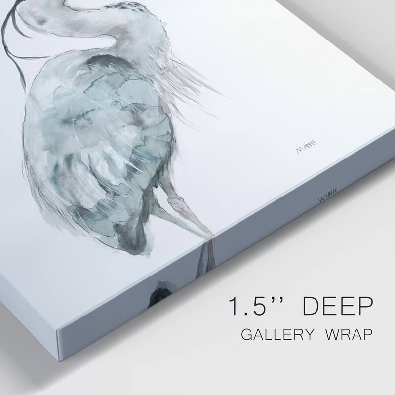 BLUE HERON I- Premium Gallery Wrapped Canvas