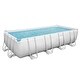 preview thumbnail 2 of 5, Bestway Power Steel 18' x 9' x 48" Rectangular Above Ground Swimming Pool Set - 280