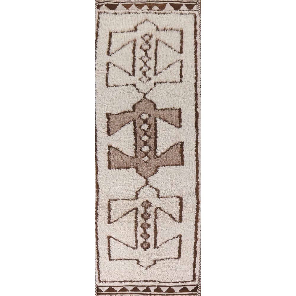 Anatolian Turkish Runner Rug Hand-knotted Wool Carpet - 3'4"x 11'9"