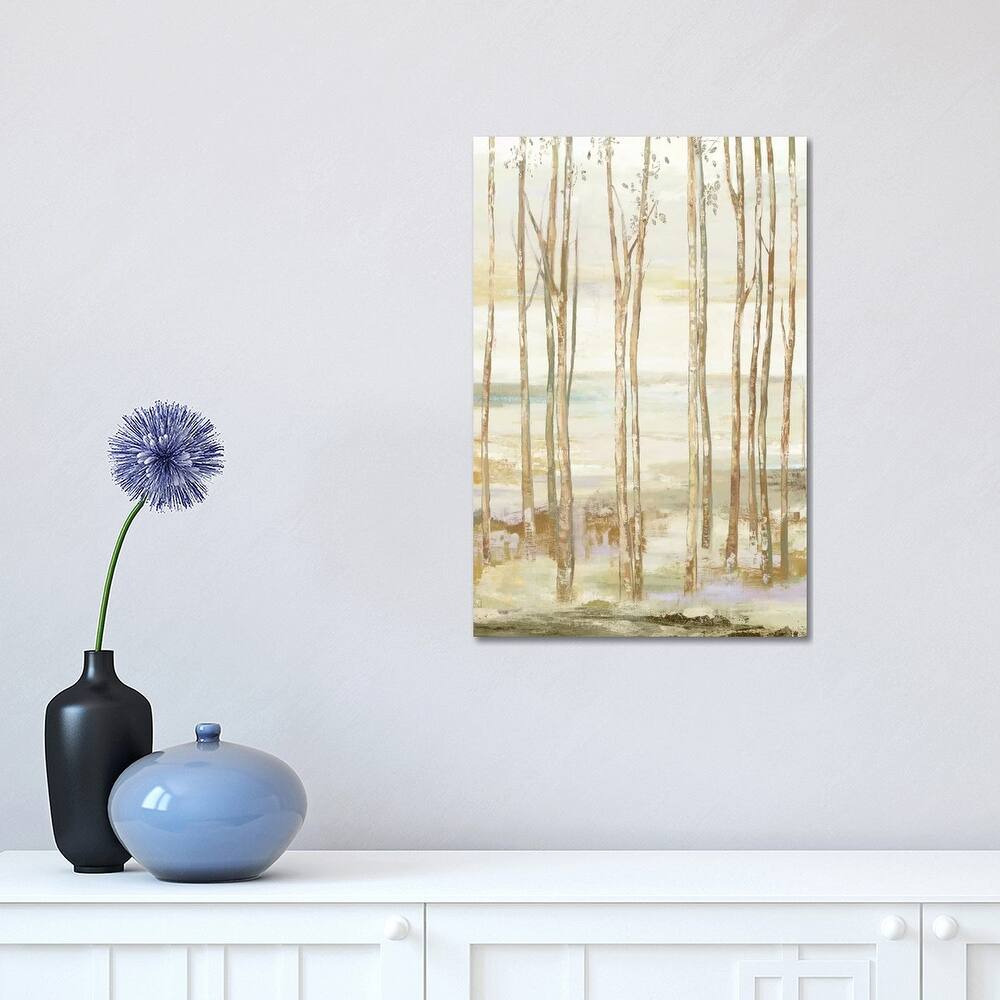 iCanvas "White On White Trees" by Allison Pearce Canvas Print