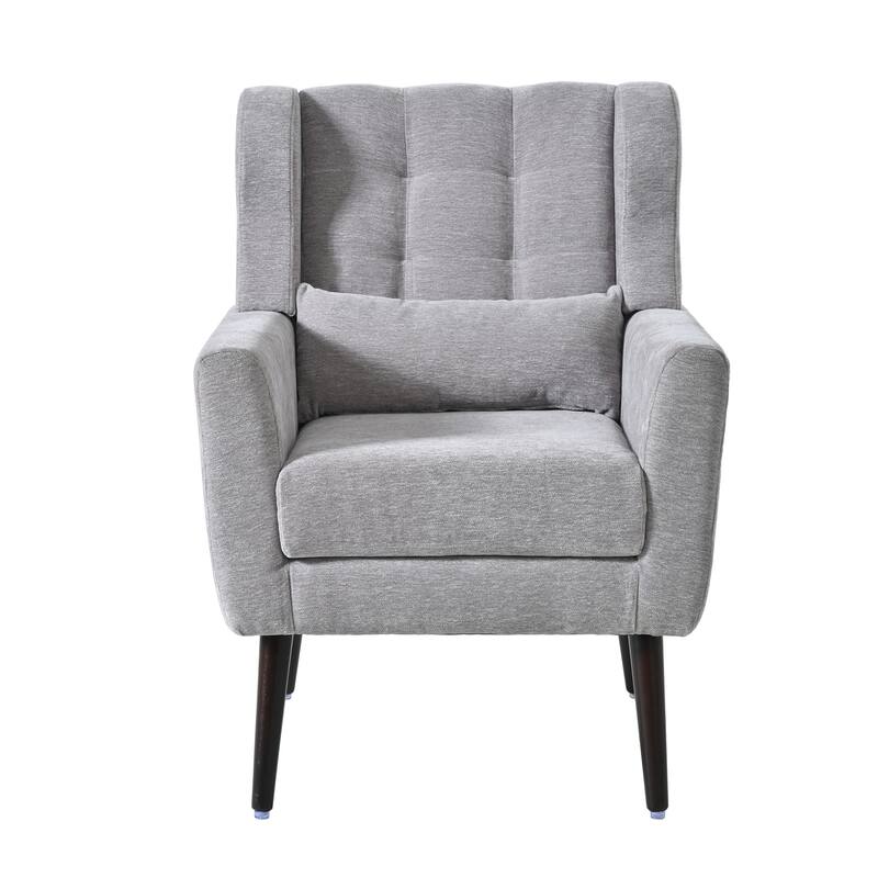 Desk Chair Grey Upholstered Arm Chair Office Chair Club Chair