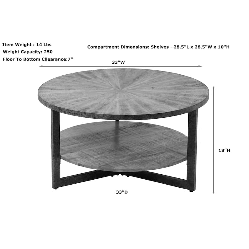 Carolina Living Chelsea Round Coffee Table