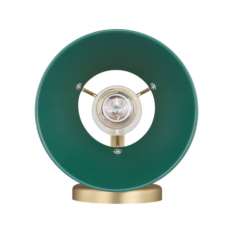 Yep by Golden Lighting Orwell 1-light Vanity in Brushed Champagne Brass and Pine Green shade