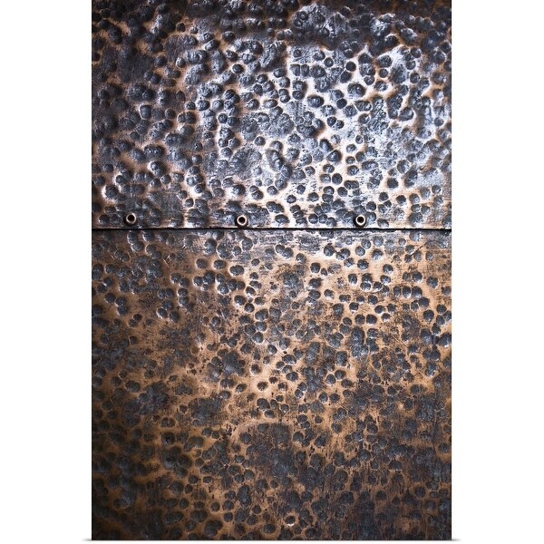 "Close-up of copper surface" Poster Print