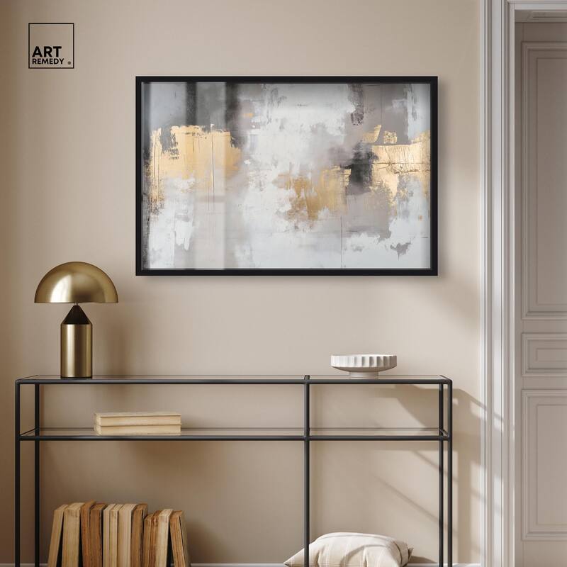 Gilded Gray I Shadowbox by Art Remedy