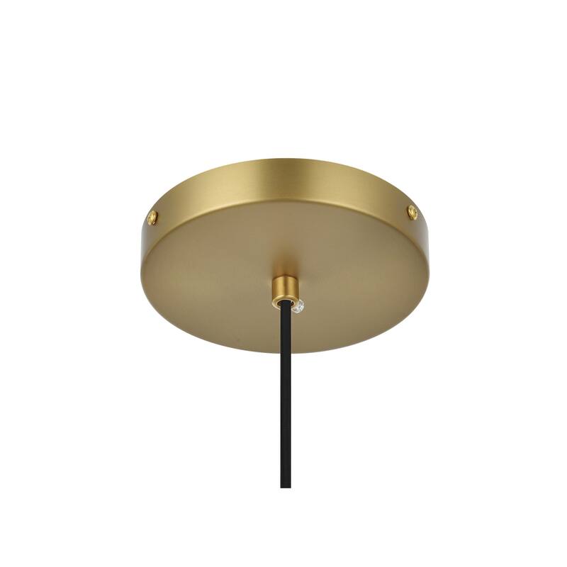 Elegant Lighting Eclipse Single Light 12" Wide Pendant with Clear