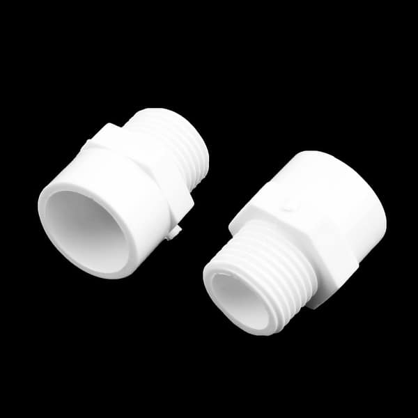 PVC Pipe Connectors Accessory 2 Way Straight Water White 1/2BSP Thread
