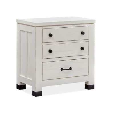 Magnussen Home Harper Springs Silo White Drawer Nightstand