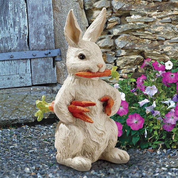 Design Toscano 'Carotene the Easter Bunny Rabbit' Hand-painted Garden Statue