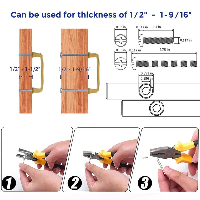 30 Pack Solid 3 Inch Drawer Handles