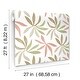 preview thumbnail 6 of 5, York Wallcoverings Little Garden Leaf and Coral Wallpaper