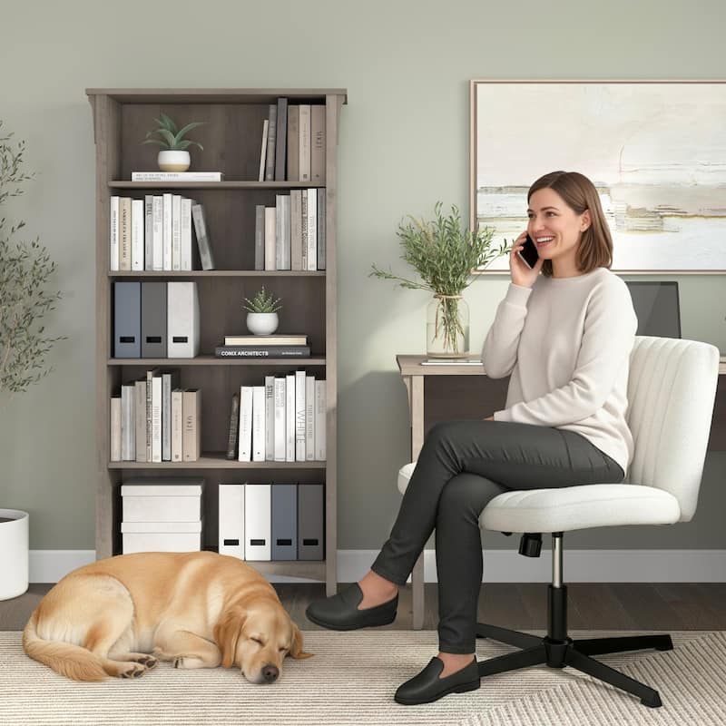 Bush Home Salinas Tall 5 Shelf Bookcase