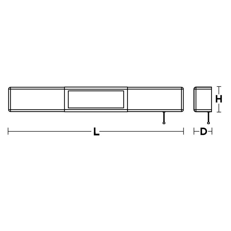 Holly 36'' LED Overbed Wall Light - Satin Nickel - 36"L x 3.6"Ext x 3.6"W x 5"H - 36"L x 3.6"Ext x 3.6"W x 5"H
