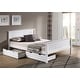 preview thumbnail 18 of 25, Alaterre Harmony Solid Wood Platform Bed White - Storage Bed - Full