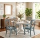 preview thumbnail 16 of 18, Simple Living 5-piece Dawson Dining Set White/Antique Blue