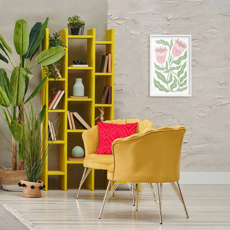 Stupell Pink Tulip Twin Blossoms Framed Giclee Art Design By Martina Pavlova