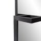 preview thumbnail 8 of 7, Allan Andrews Full Length Black Metal Framed Mirror with Tray Holder