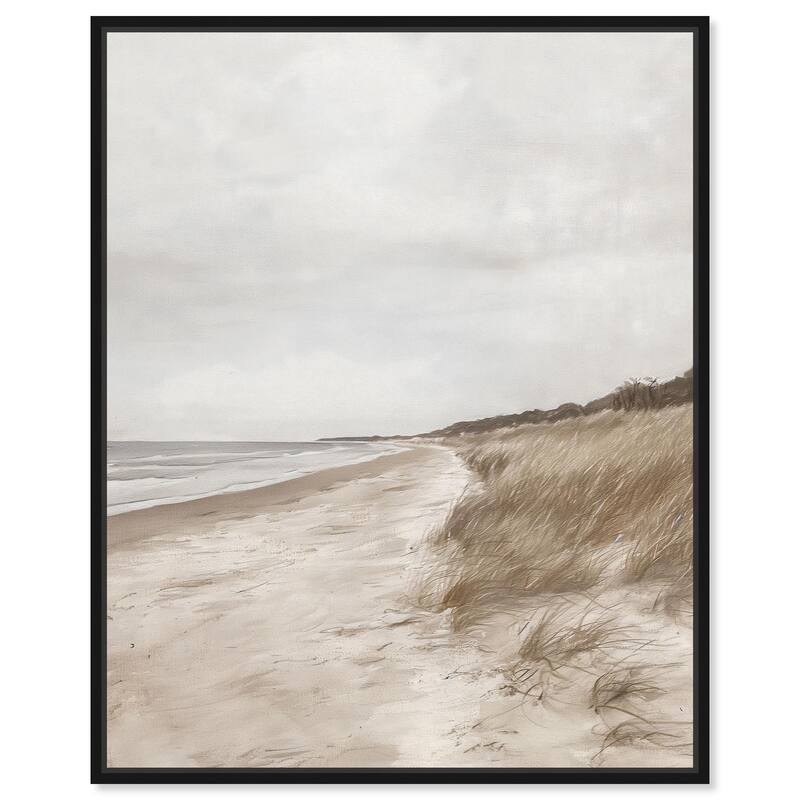 Coastal Calm Canvas by Art Remedy - 20" x 24" - Black