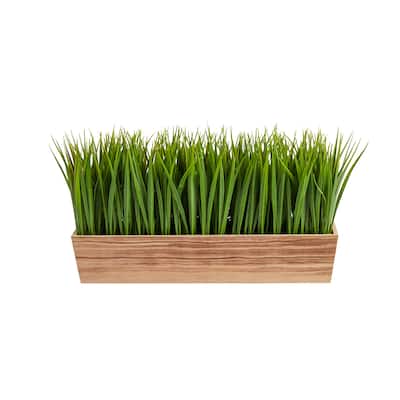 20" Vanilla Grass Artificial Plant in Decorative Planter - 3.25"