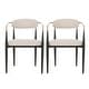 preview thumbnail 20 of 107, Modern Industrial Elmore Upholstered Dining Chairs (Set of 2) with Iron Frame by Christopher Knight Home