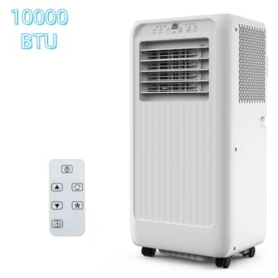 10000 BTU Portable Air Conditioner with Remote - Dehumidifier & Fan