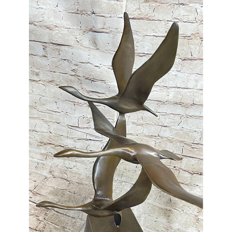 Flying Birds By Anthony De Francisci American Art Museum Bronze Sculpture