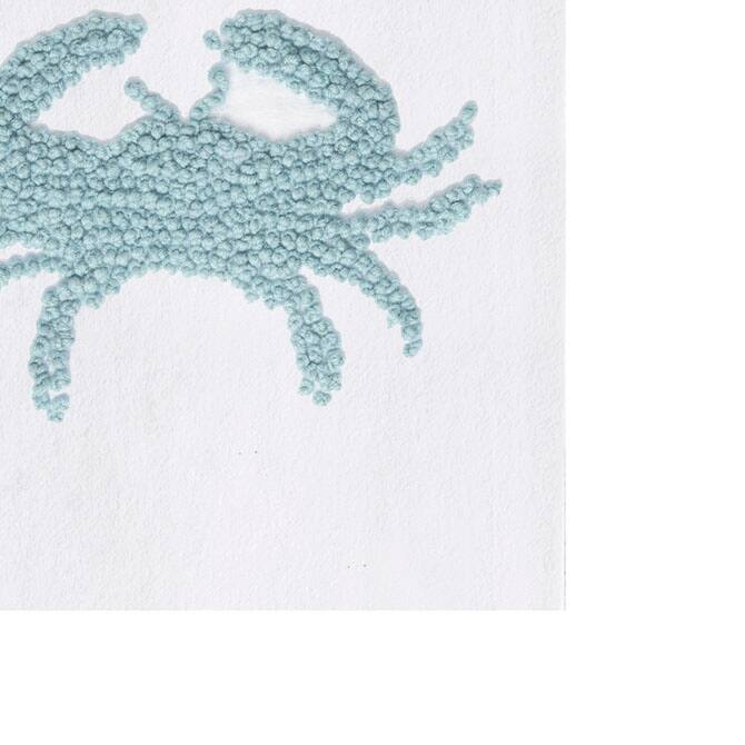 Crab French Knot Flour Sack Kitchen Towel