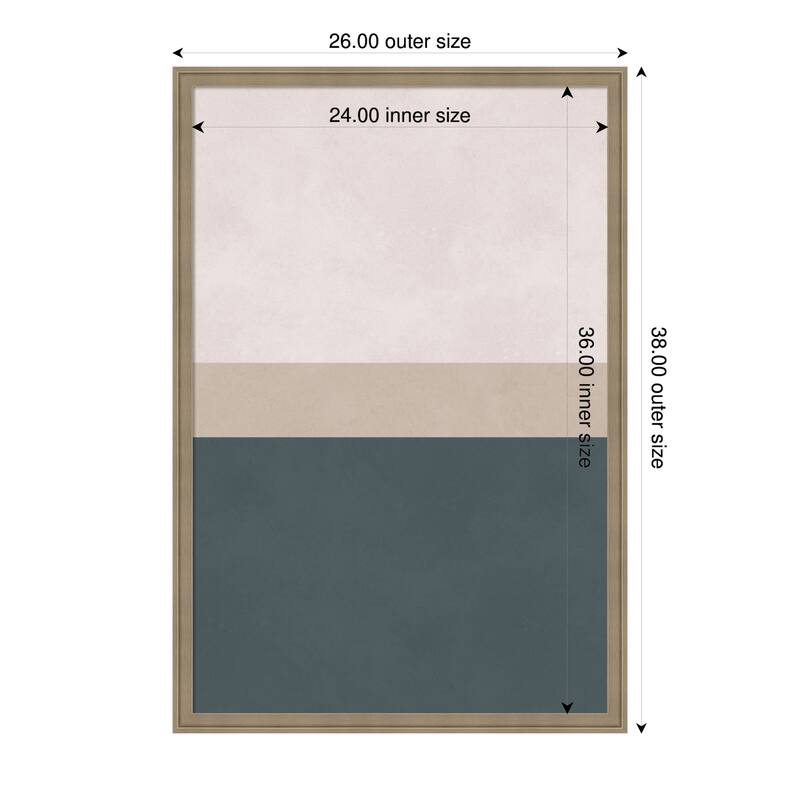 Amanti Art Framed Fabric Pinboard Color fusion 5 by Vitor Costa Printed Bulletin Board - Board Size 24 x 36