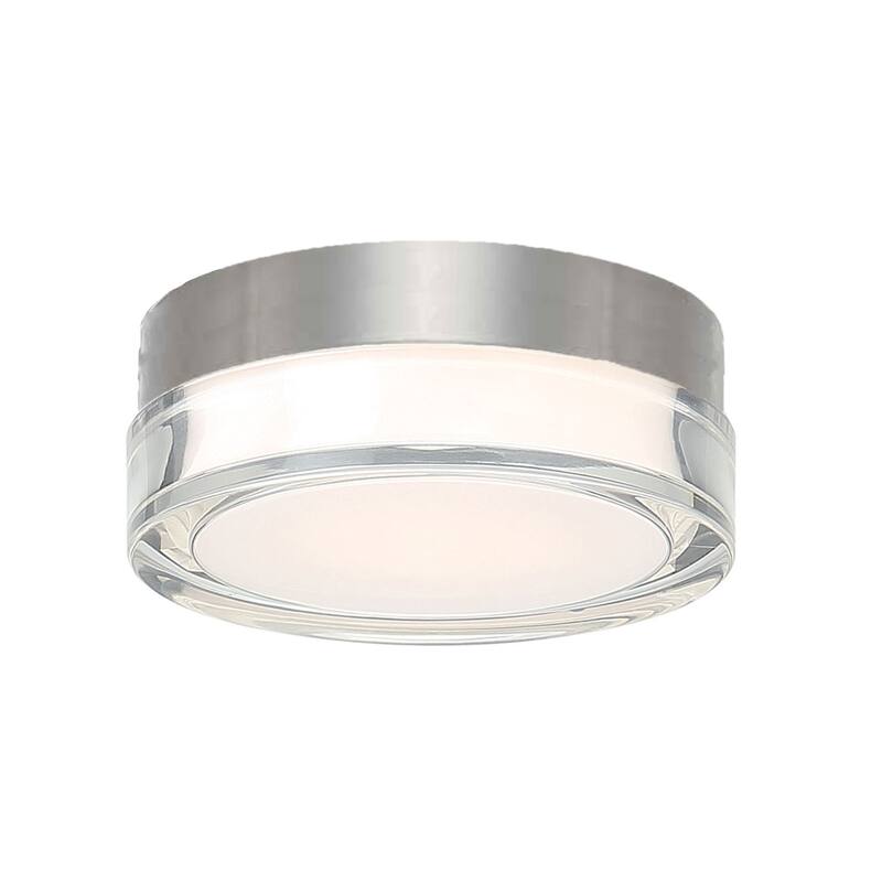 Pi 6in LED Round Flush Mount 2700K - Stainless Steel-3500K - 6