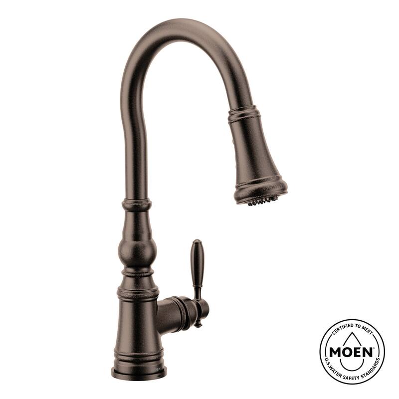 Moen FS73004 Weymouth 1.5 GPM Single Hole Pull Down Kitchen Faucet