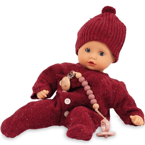 slide 2 of 5, Gotz: Muffin Baby: Jubilee - 13" Doll, Red Sweater Outfit, Toddler-Kids 18mo+