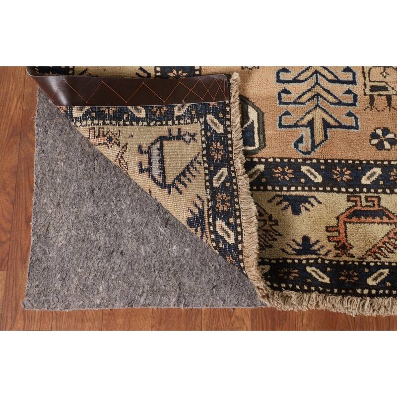 Tribal Ardebil Persian Vintage Area Rug Handmade Wool Carpet - 6'7" x 10'3"