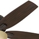 preview thumbnail 4 of 20, Hunter 52" Newsome Flush Mount Ceiling Fan with LED Bowl Light Kit and Pull Chain