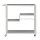 preview thumbnail 14 of 23, Metropolitan Glass Top Metal Bar Cart by iNSPIRE Q Bold - Bar Cart