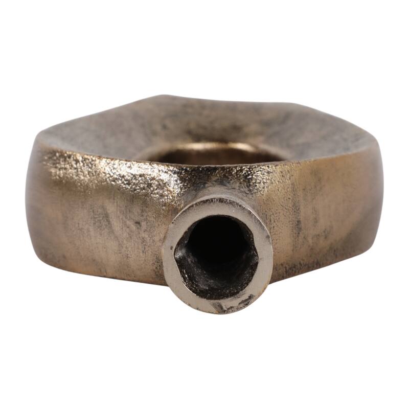 Modern Metal Open Cut Out Bud Vase - Tall Flower Vase