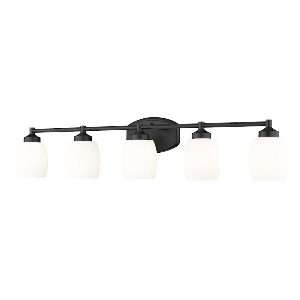 Kendrick 5 Light Vanity in Matte Black
