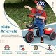 preview thumbnail 16 of 18, Adjustable Toddler Tricycle for Kids Ages 2-5 with Safety Features, Basket, and Puncture-Resistant Wheels