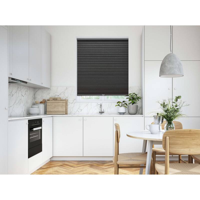 Linen Avenue Cordless Blackout Cellular Shade, Platinum (Arrives 1/4" Narrower)