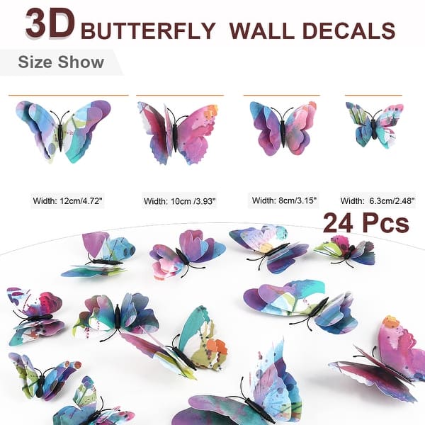Insect Lore 3D Butterfuly Stickers pkg(2)