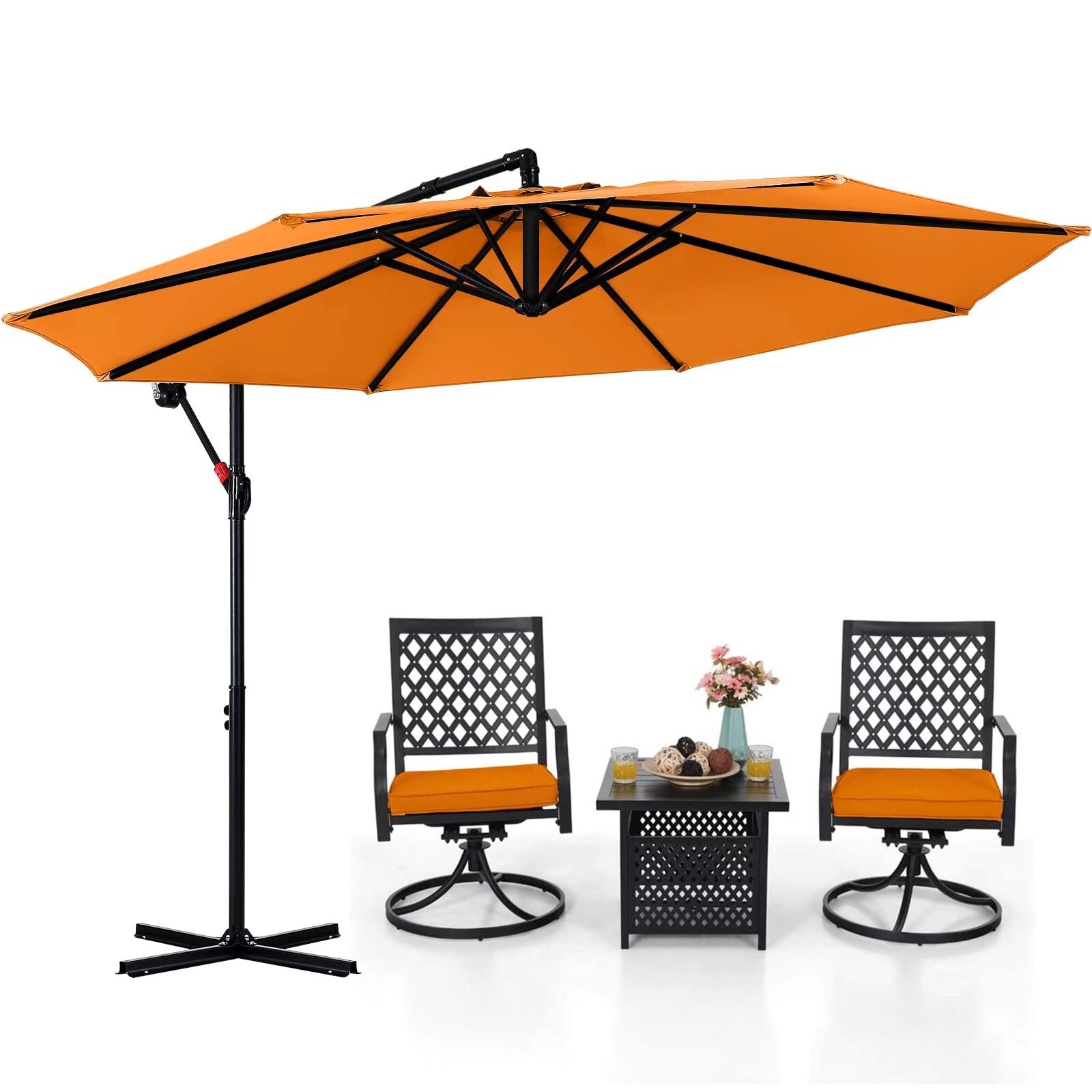 Cantilever Patio Umbrellas 10FT Orange Bed Bath & Beyond 40045767