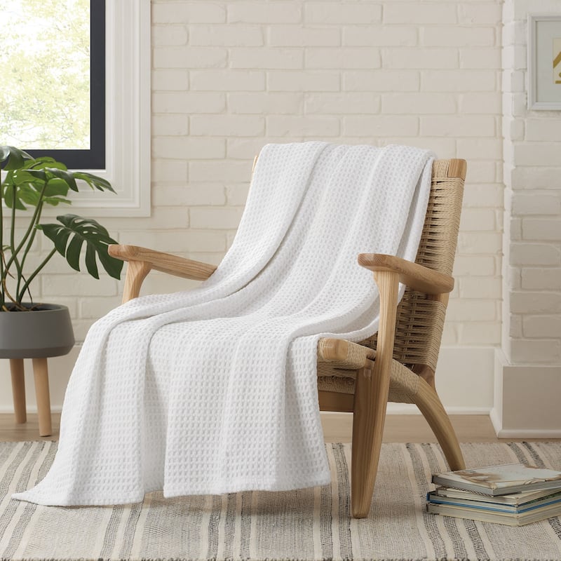 Aston & Arden Waffle Weave Cotton Throw
