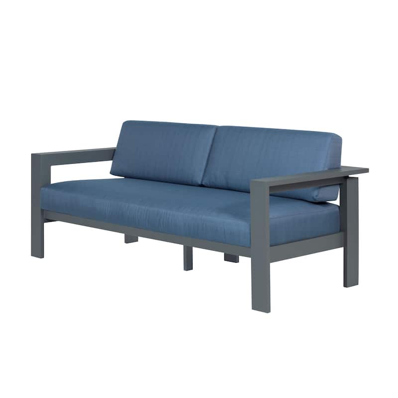 Sardinia Aluminum Frame Outdoor 74" Love Seat / Sofa