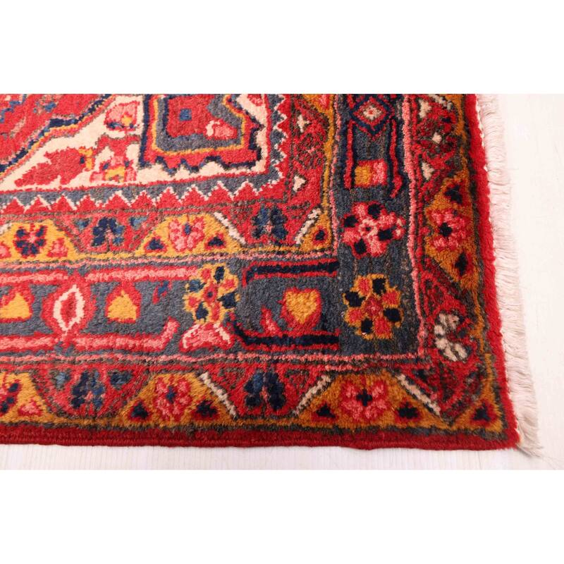 ECARPETGALLERY Hand-knotted Sarabi Red Wool Rug - 3'8 x 11'1