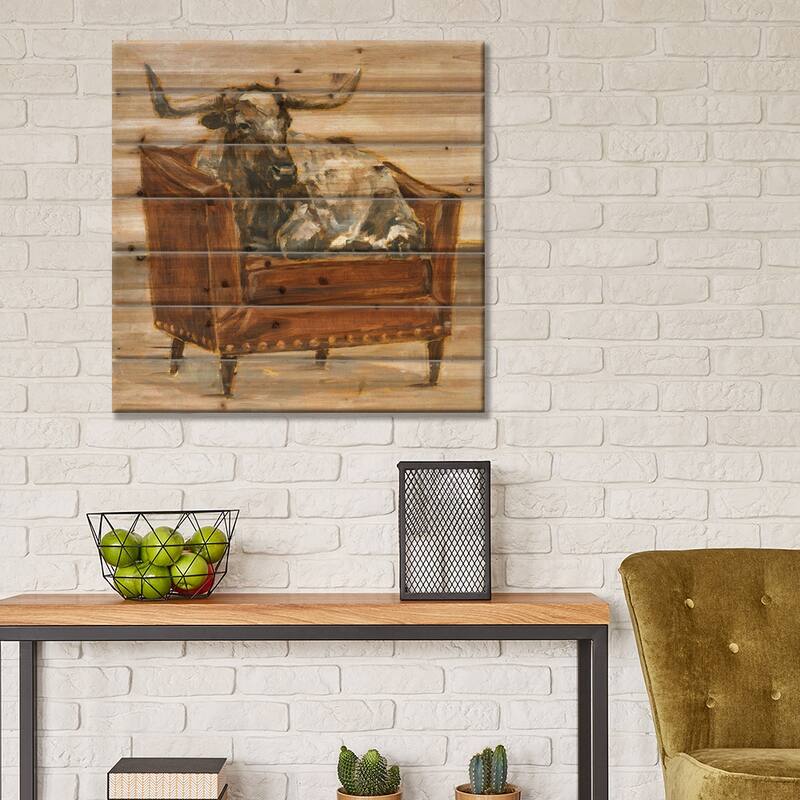Refined Comfort III Print On Wood by Ethan Harper - Multi-Color