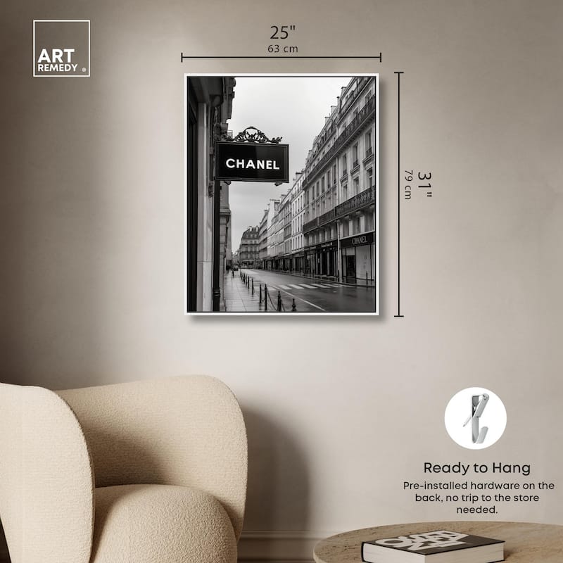 Parisian Fashion Star Canvas by Art Remedy