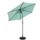 preview thumbnail 40 of 48, 9FT Outdoor Patio Umbrella Outdoor Table Umbrella with Push Button Tilt and Crank