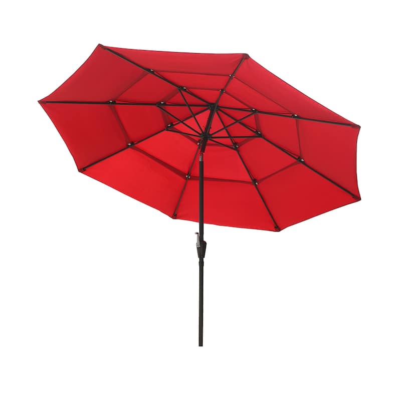 10ft Patio Market Umbrella with Double Airvent