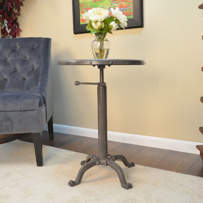 Adjustable Cast Iron Table - 22" - Gray