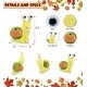 preview thumbnail 2 of 4, DolliBu Super Soft Yellow Snail Stuffed Animal w/ Pumpkin Plush Decor - 5.5 inches