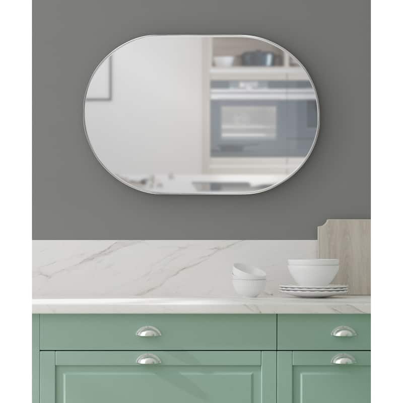 Kate and Laurel Rollo Capsule Framed Wall Mirror